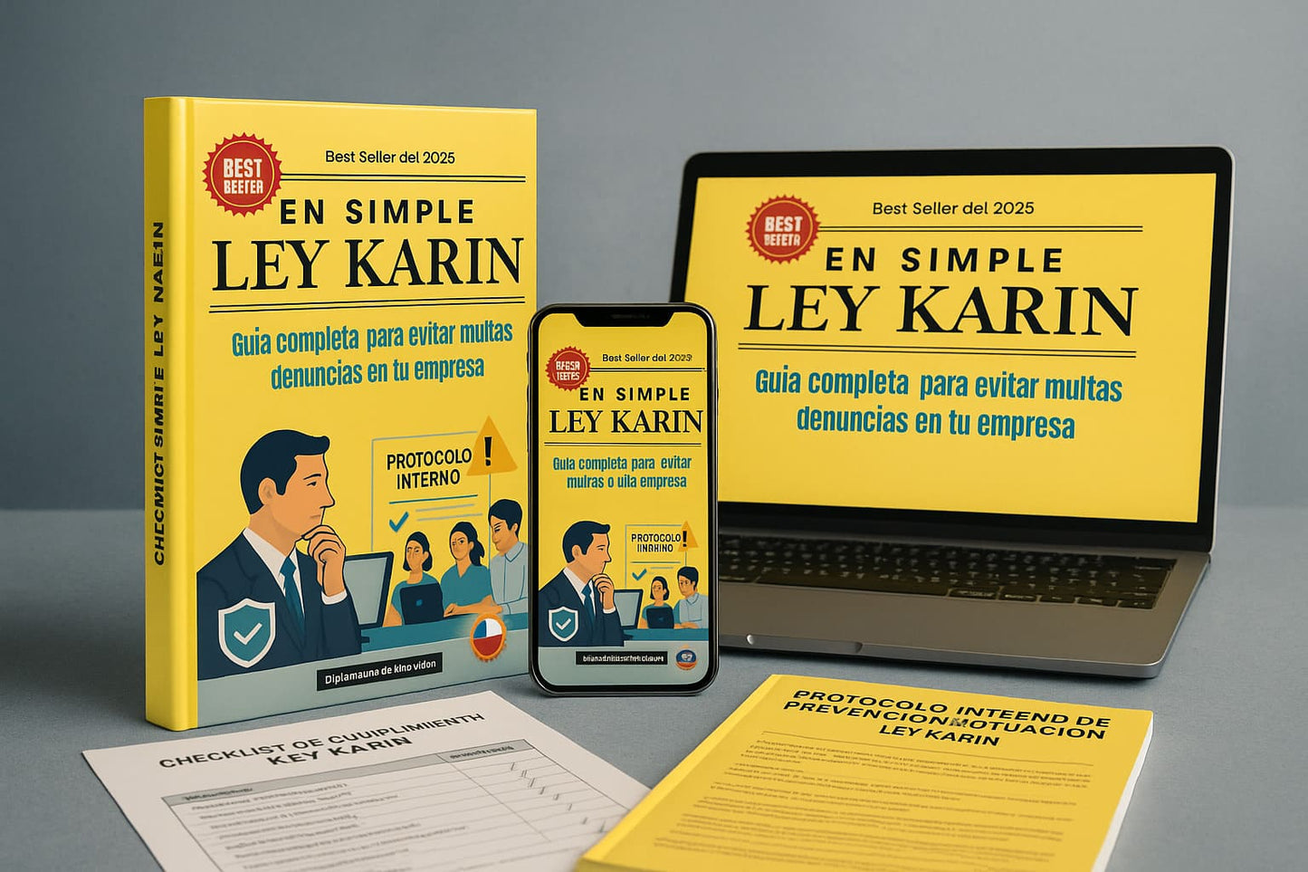Guía Ley Karin en Simple para Jefaturas y Dueños de Empresa + 4 BONUS GRATIS